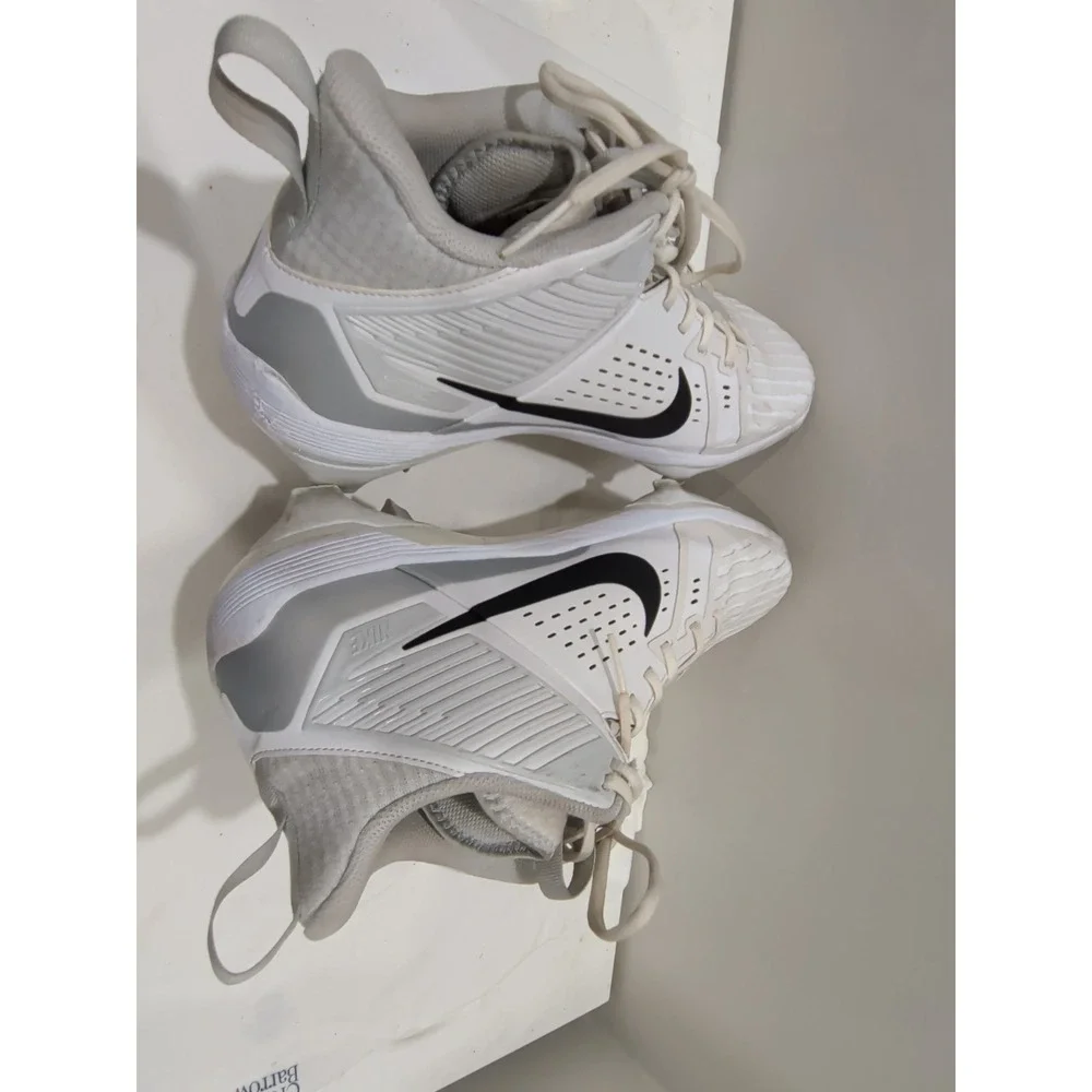 Nike Alpha Menace Men's Size 14  Strong Football Cleats White IB2572-106